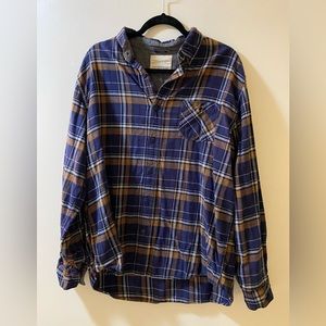 Mens Plaid Button Down